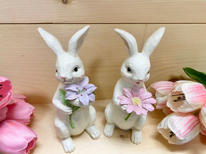 Bunny with Flower Decor