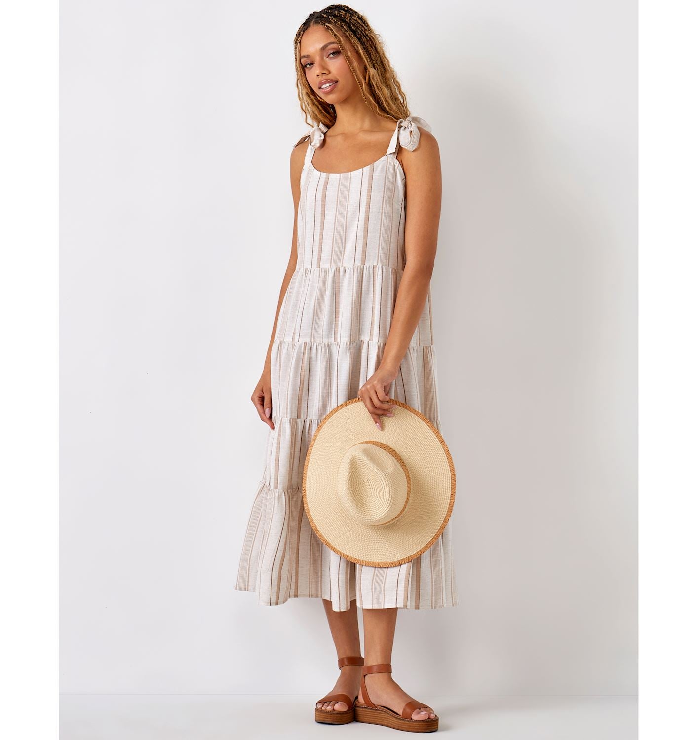 Braided Band Natural Straw Hat