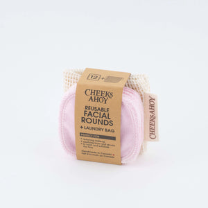 Cheeks Ahoy Reusable Facial Rounds with Laundry Bag
