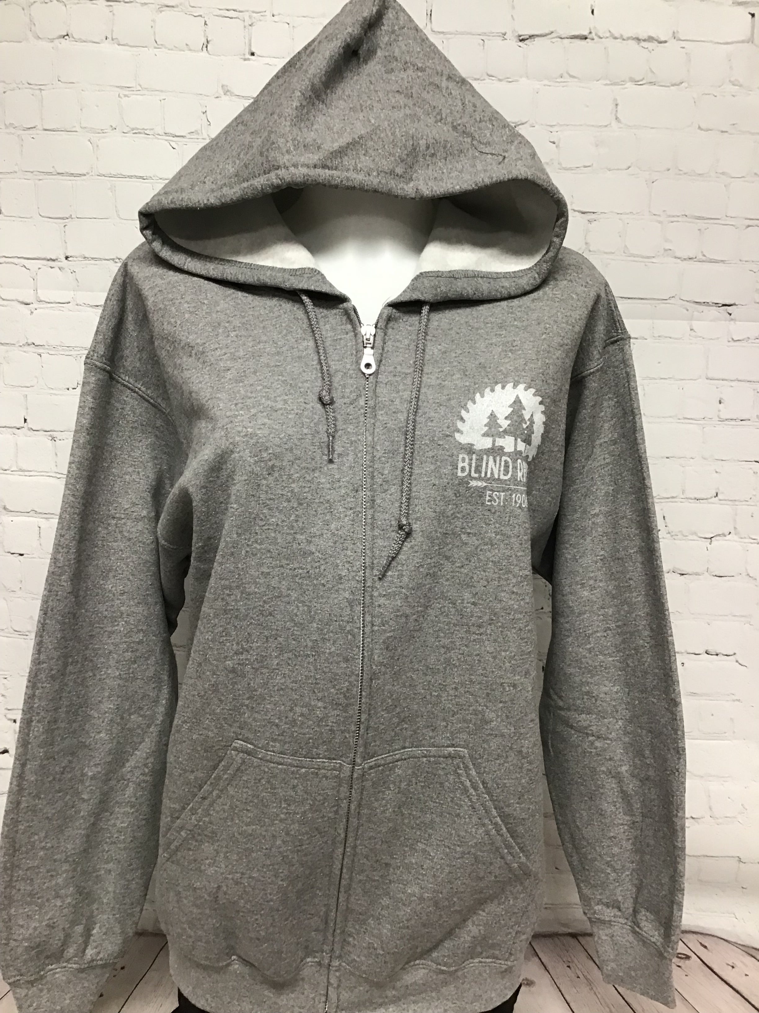 Blind River Zip Hoodie - Sport Grey