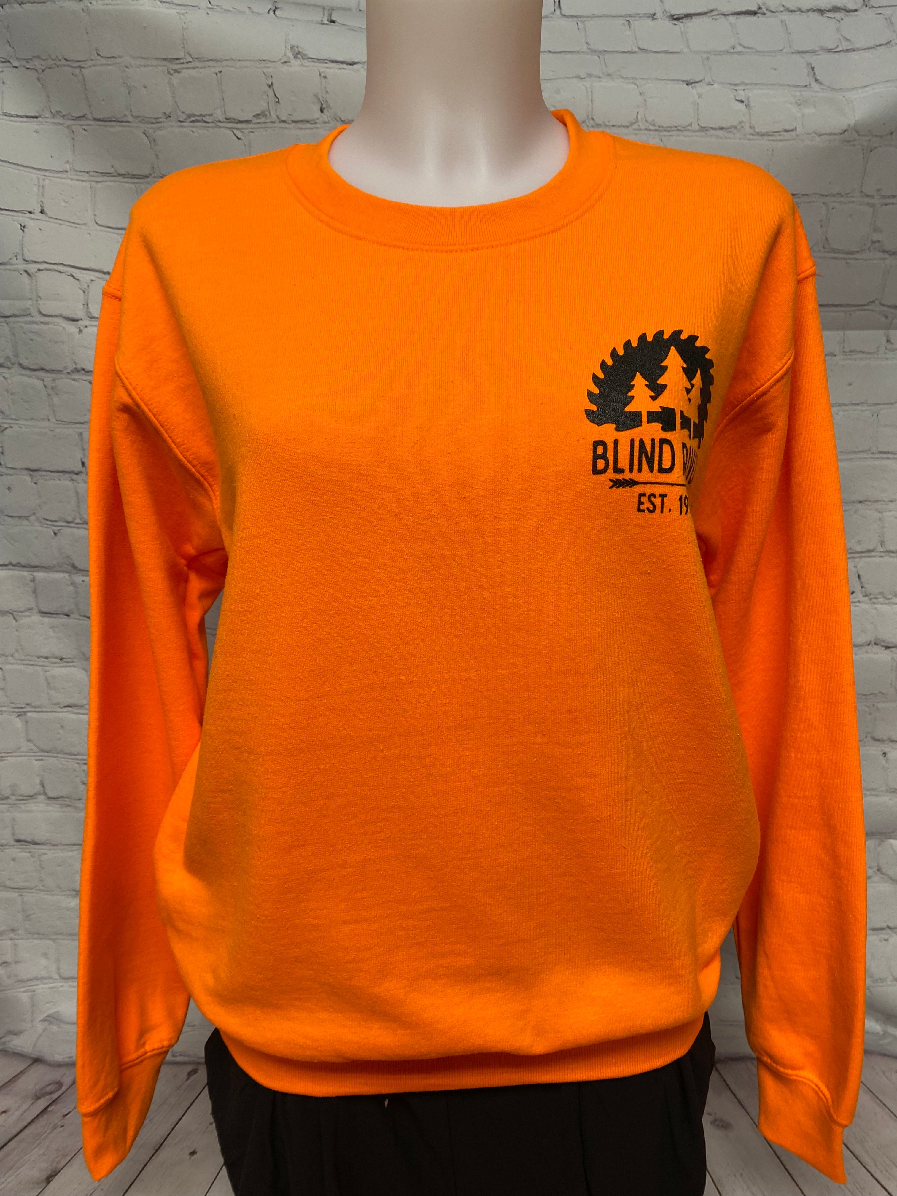 Blind River Crew - Hunter Orange Chest Logo