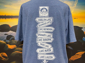 Blind River Lake Signpost Tee