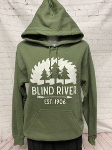 Blind River Hoodie - Army Green