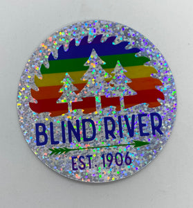 Sticker - Sparkly Rainbow Blind River