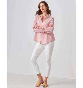 Relaxed Sear Sucker Shirt - Red