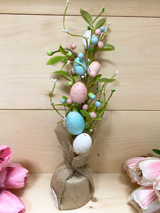 Easter Egg Greenery in Burlap