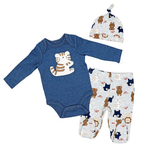 3 Piece Tiger Footed set