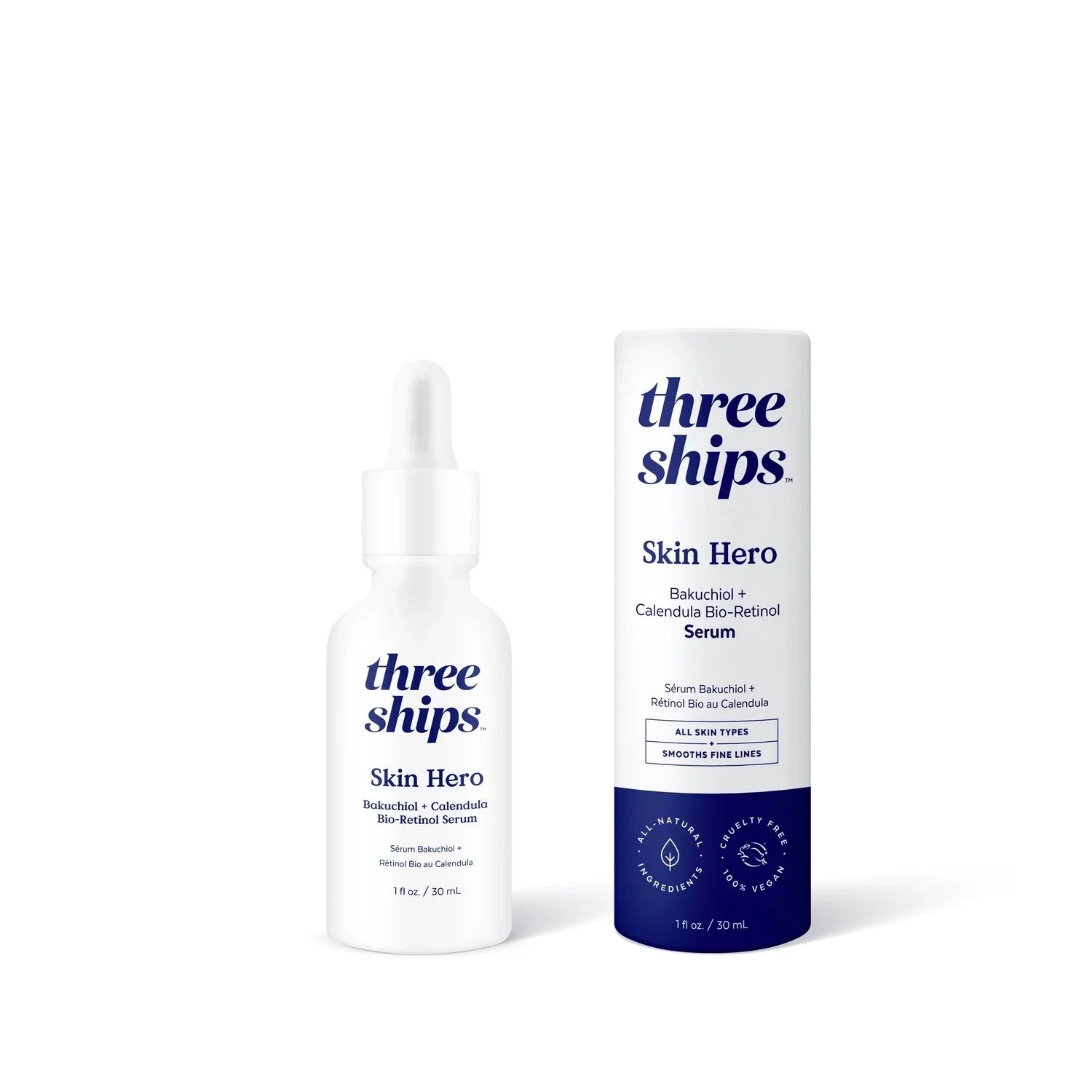 Three Ships - Skin Hero Bakuchiol & Calendula Bio-Retinol Serum