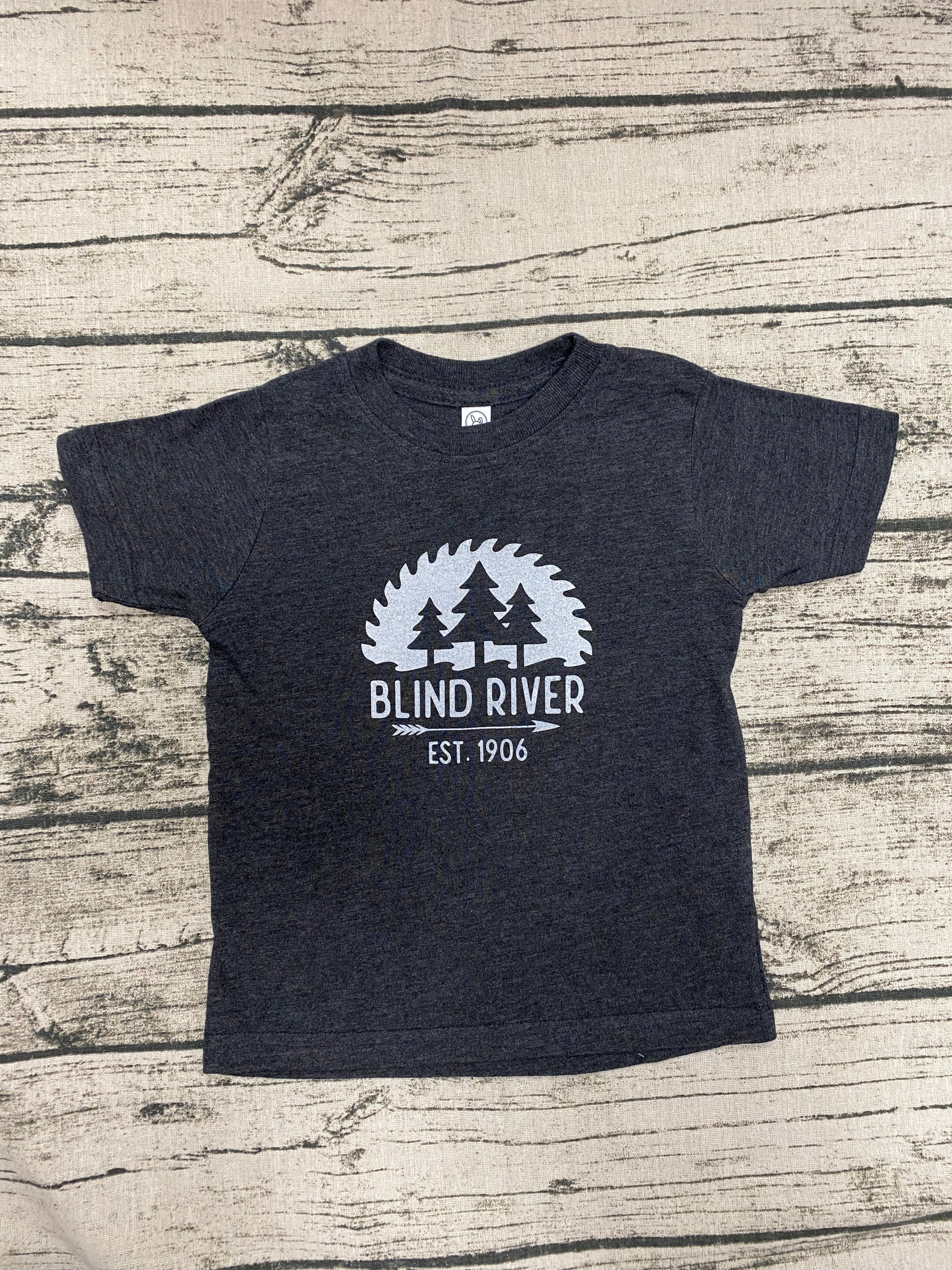 Blind River Toddler Tee - Charcoal