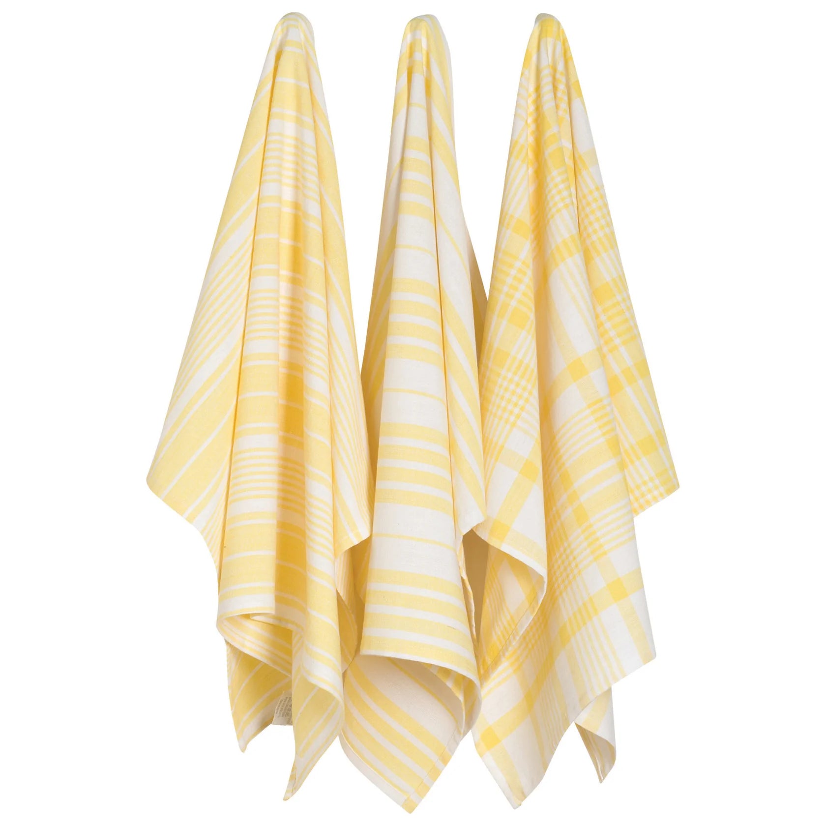 Jumbo Dishtowels set of 3 - Lemon Yellow