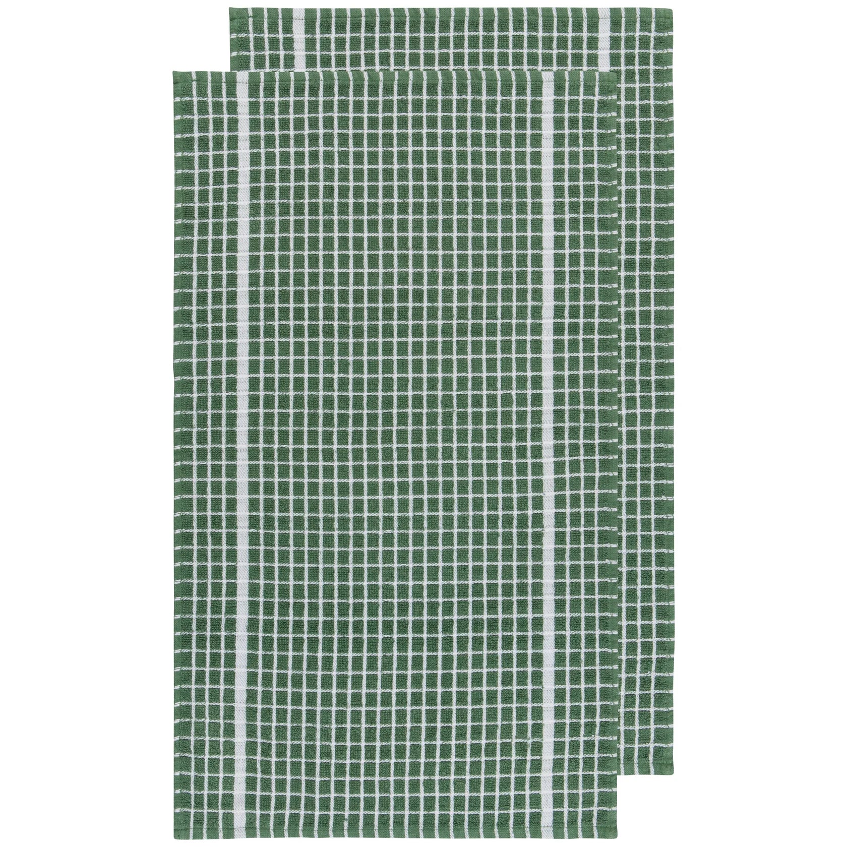 Terry Dishtowels set of 2 - Elm Green