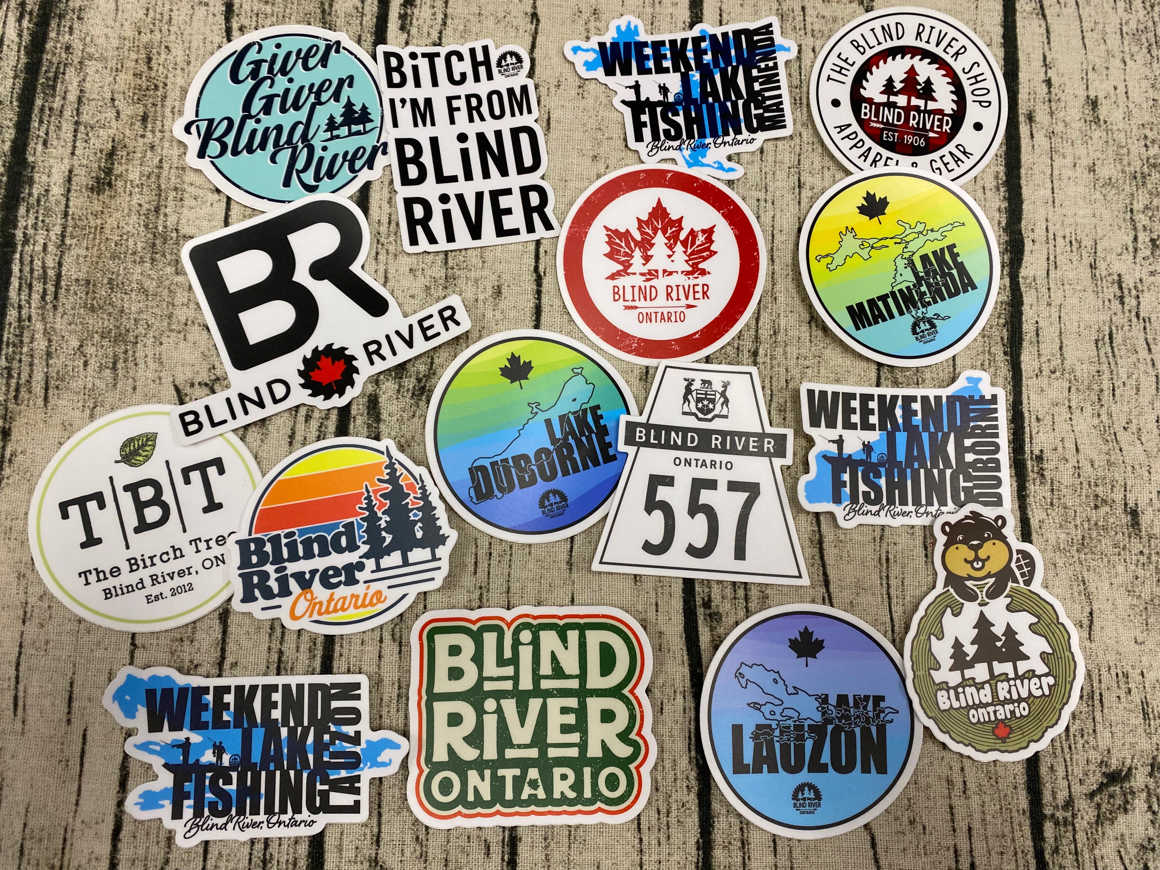 Blind River Stickers