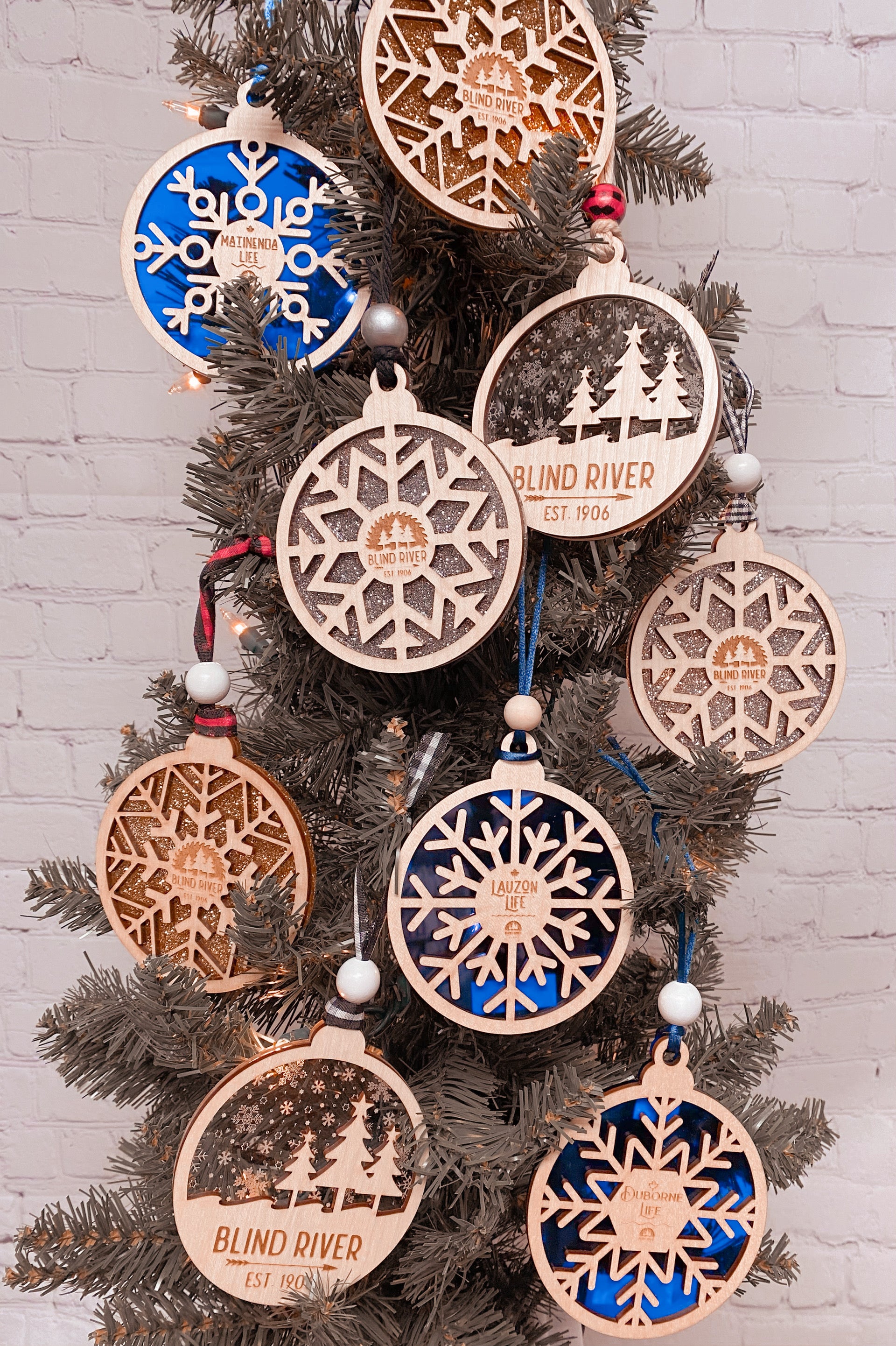 Blind River 2-ply Ornaments