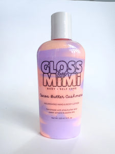 Gloss By Mimi Cocoa Butter Cashmere Hand & Body Lotion