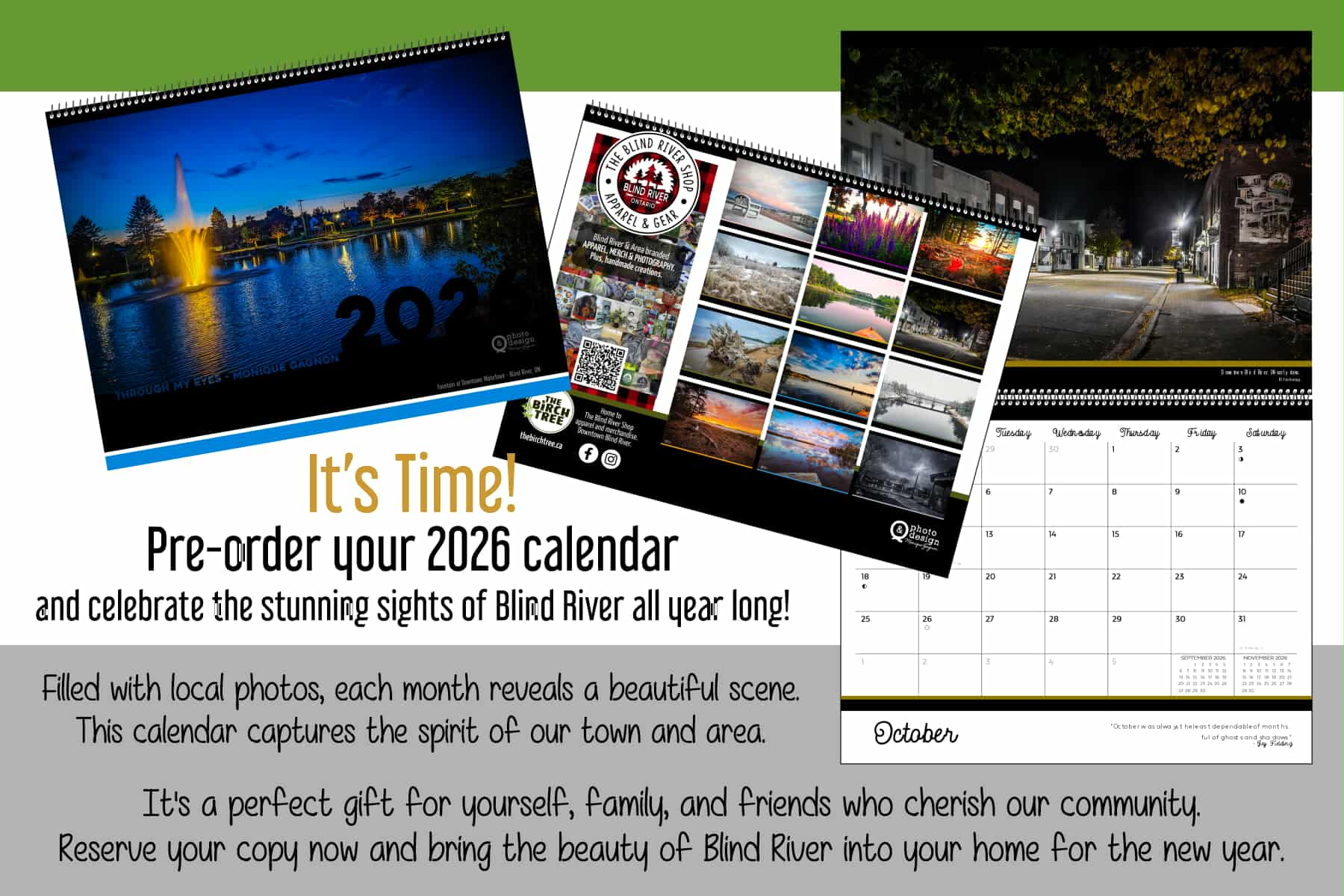 *Pre-Order* 2026 Blind River Calendar